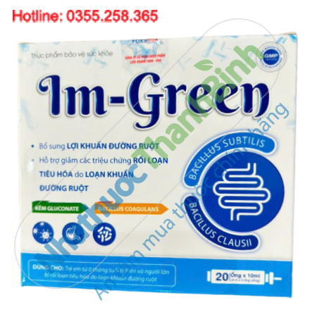 Im - Green bổ sung lợi khuẩn đường ruột giảm rối loạn tiêu hóa