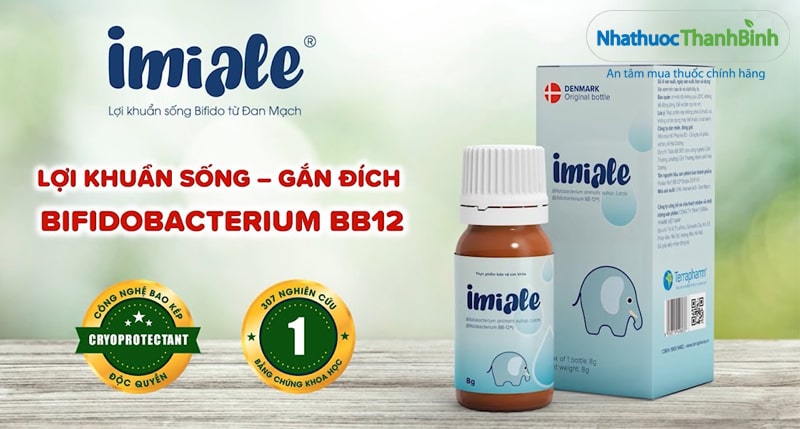 Men vi sinh Imiale bổ sung lợi khuẩn sống gắn đích