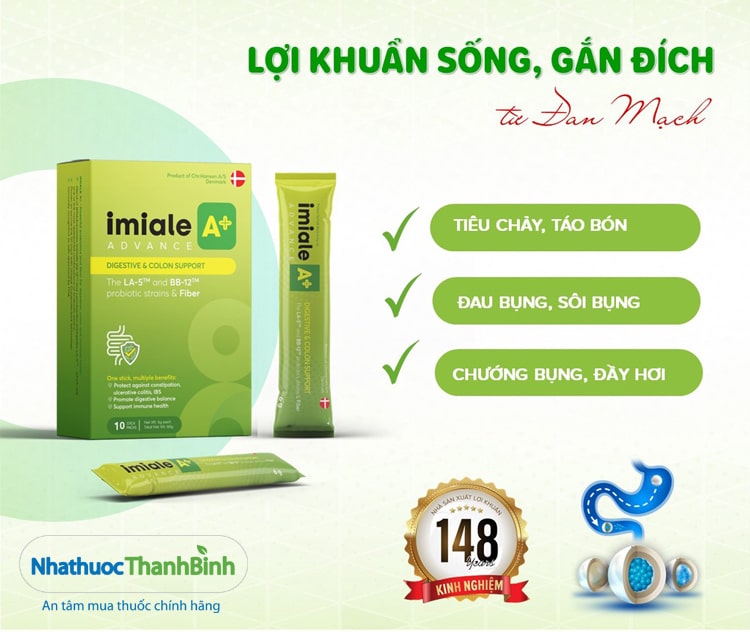 Imiale A+ bổ sung lợi khuẩn sống gắn đích từ Đan Mạch