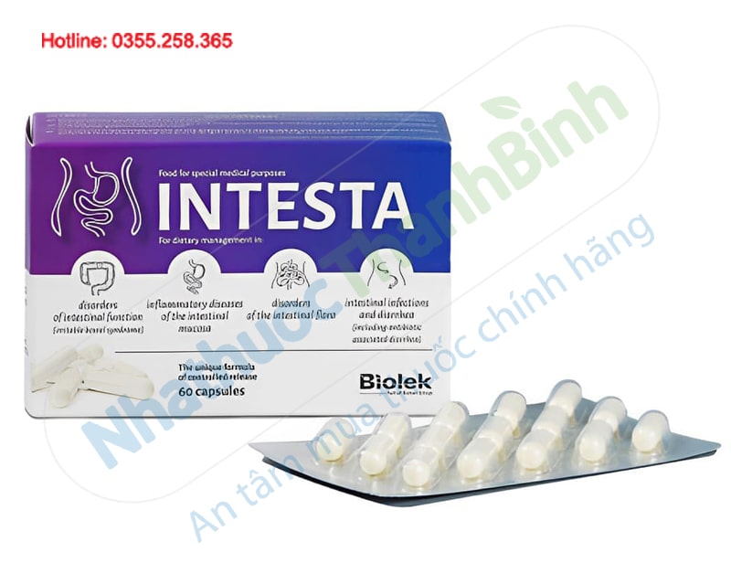 Viên uống Intesta dùng cho người viêm đại tràng và hội chứng ruột kích thích IBS