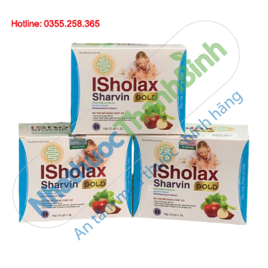 ISholax Sharvin GOLD Chất xơ hòa tan giúp giảm táo bón cải thiện tiêu hóa