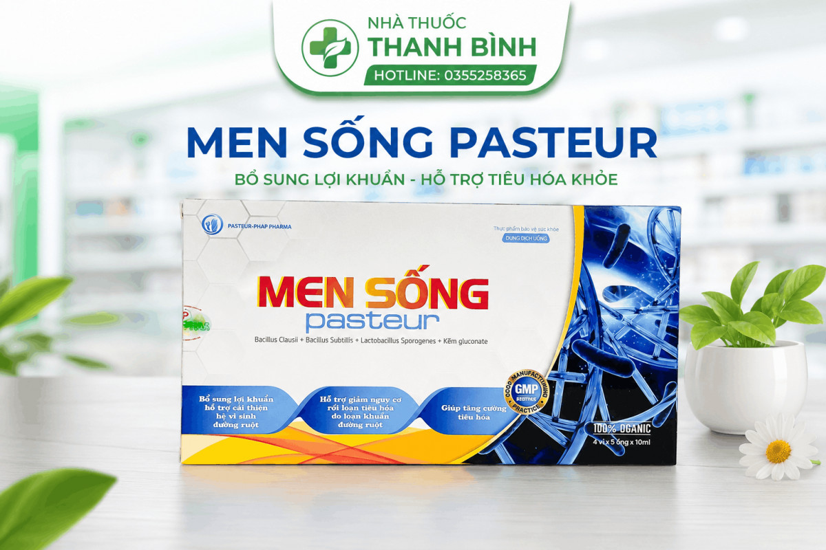 Men sống Pasteur hỗ trợ cân bằng hệ vi sinh đường ruột cải thiện các triệu chứng rối loạn tiêu hóa