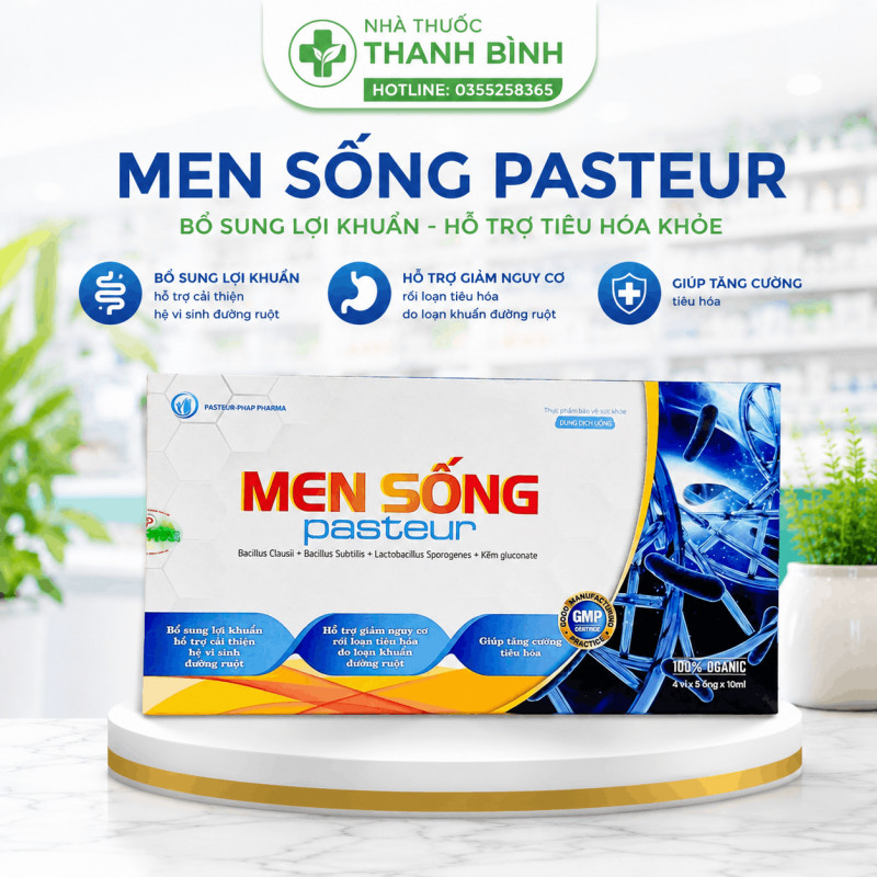 Men sống Pasteur nên uống trước bữa ăn 30 phút để có hiệu quả tốt nhất