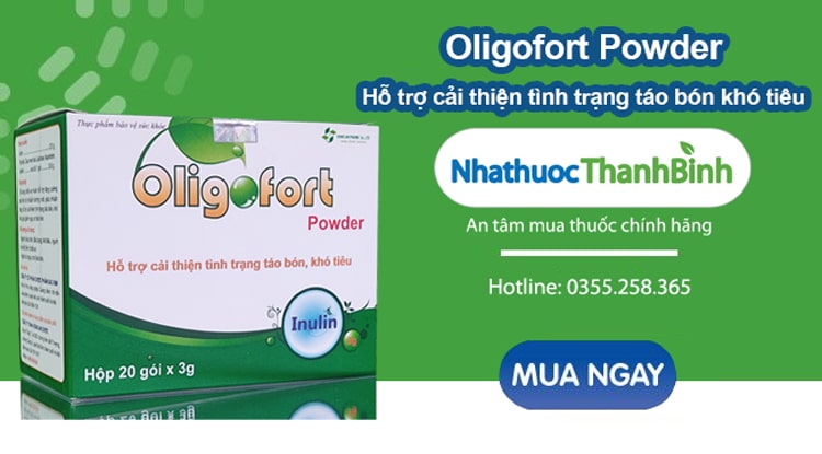 Mua TPCN Oligofort Powder chính hãng tại Nhà thuốc Thanh Bình