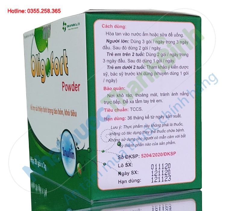 Thực phẩm bảo vệ sức khỏe Oligofort Powder hộp 20 gói