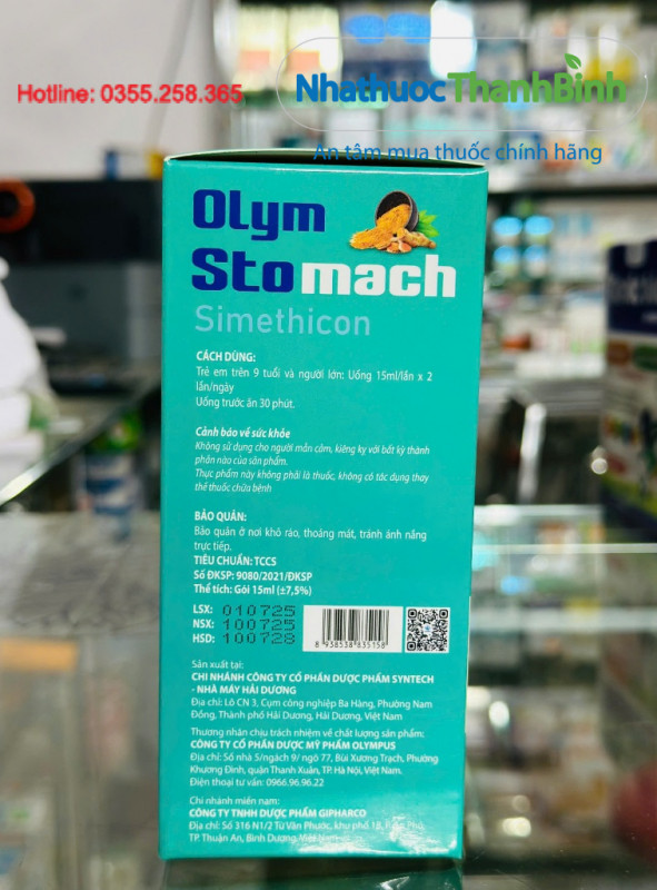 Olym Stomach dùng cho trẻ em từ tuổi và người lớn có nguy cơ viêm loét dạ dày