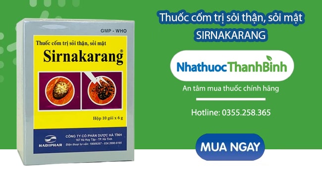 Mua thuốc Sirnakarang chính hãng tại Nhà thuốc Thanh Bình
