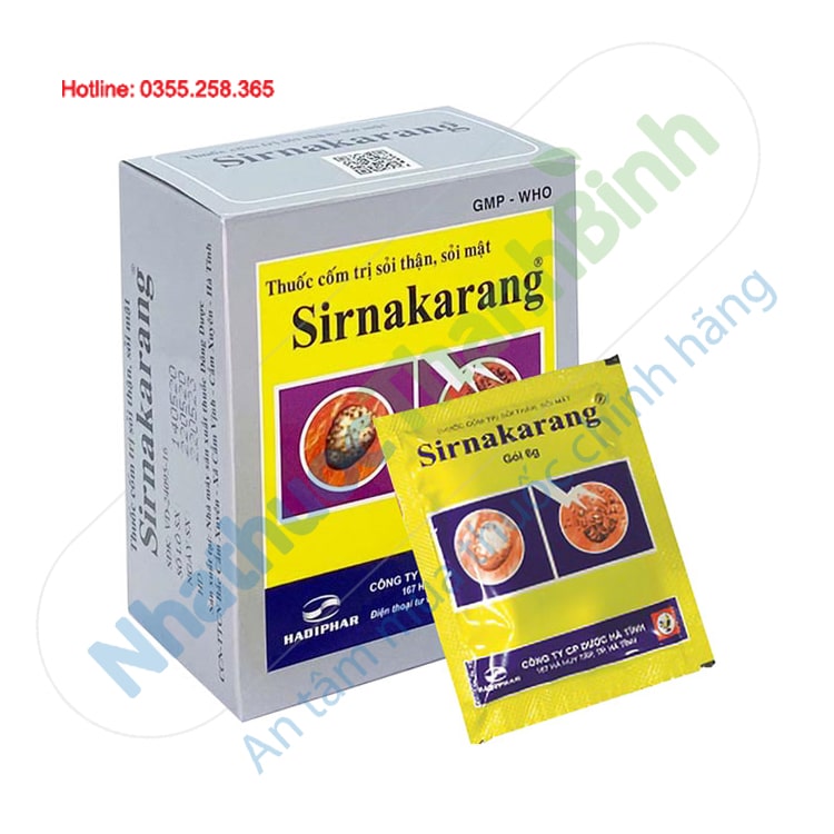 Thuốc cốm phòng và trị sỏi thận sỏi mật Sirnakarang