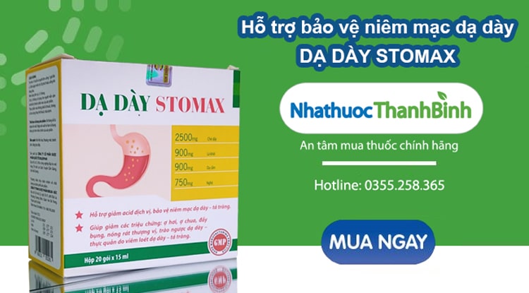 Mua Dạ dày Stomax chính hãng tại Nhà thuốc Thanh Bình