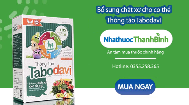 Mua Thông táo Tabodavi chính hãng tại Nhà thuốc Thanh Bình
