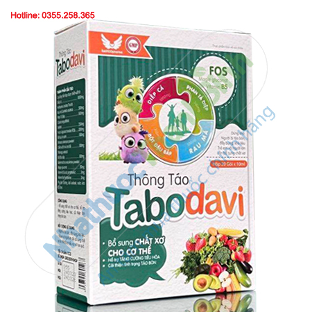 Thông táo Tabodavi hỗ trợ nhuận tràng, giảm táo bón