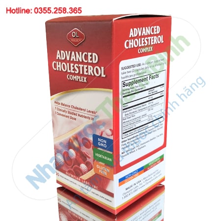 Advanced Cholesterol Complex hỗ trợ giảm mỡ máu ngăn ngừa đột quỵ