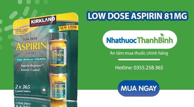 Mua Kirkland Low Dose Aspirin chính hãng tại Nhà thuốc Thanh Bình