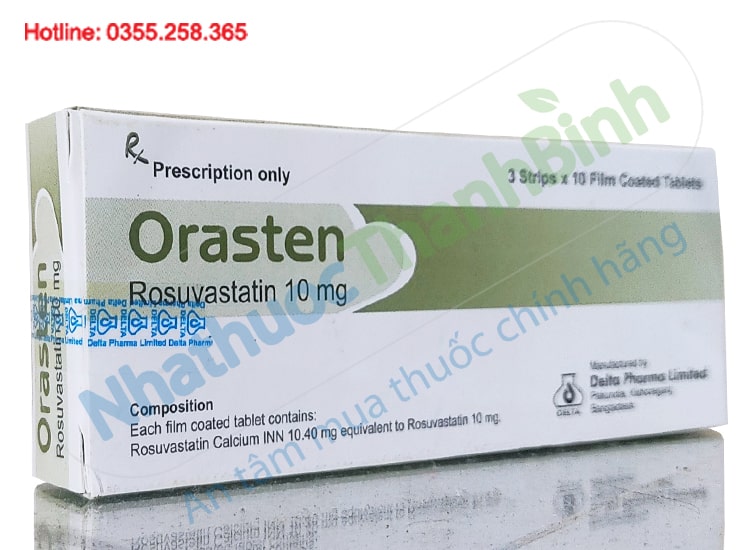 Thuốc Orasten 10mg hộp 30 viên Bangladesh