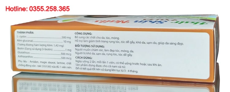 Viên uống Hair Skin Nails Paris hộp 30 viên giúp chăm sóc da tóc móng khỏe mạnh