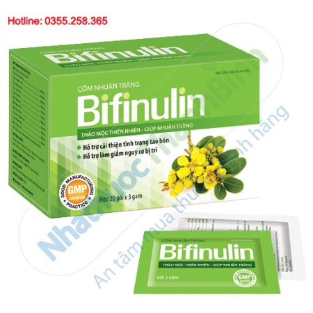 Bifinulin giúp nhuận tràng giảm táo bón hỗ trợ điều trị trĩ