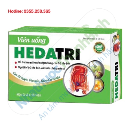 Viên uống Hedatri hỗ trợ điều trị bệnh trĩ, bền thành mạch