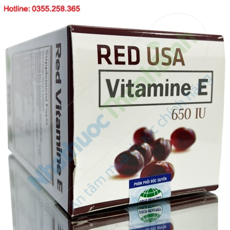 Red USA Vitamin E 650IU bổ sung vitamin E chống lão hóa