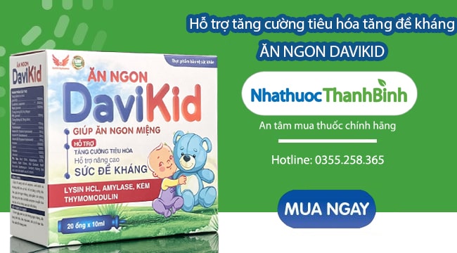 Mua Ăn ngon Davikid chính hãng tại Nhà thuốc Thanh Bình