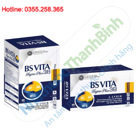 BS VITA Thymo Plus 3B – Hỗ trợ tăng cường sức đề kháng, bổ sung Vitamin B giúp giảm mệt mỏi, căng thẳng