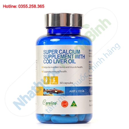 Super Calcium Supplement With Cod Liver Oil 1000mg
