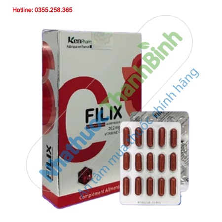 Viên sắt Filix KenPharma bổ sung sắt hữu cơ và axit folic cho cơ thể