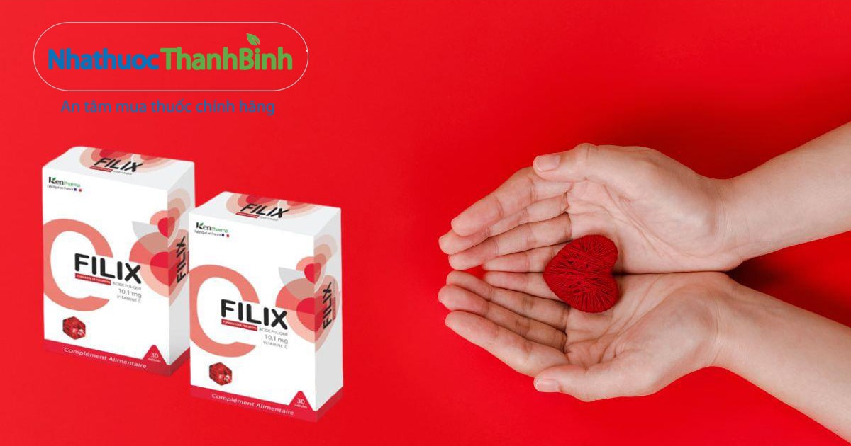 Viên sắt Filix Kenpharma đang được bán chính hãng tại Nhà Thuốc Thanh Bình