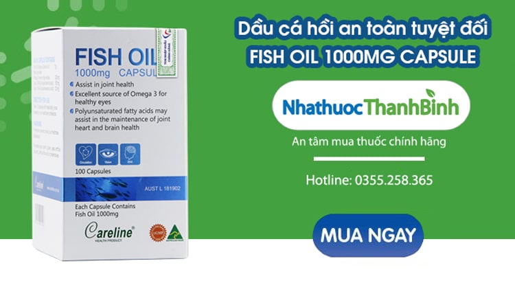Mua viên uống Fish Oil (Salmon Oil) nhập khẩu Úc chính hãng tại Nhà thuốc Thanh Bình