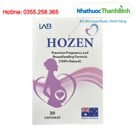 Hozen Bổ Sung Vitamin, Khoáng Chất Cho Phụ Nữ Mang Thai Và Cho Con Bú