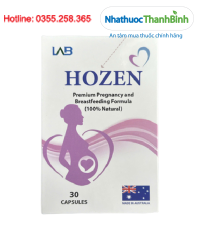 Viên uống Hozen bổ sung DHA, EPA, vitamin và khoáng chất cho phụ nữ mang thai