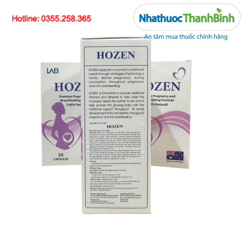Mua viên uống Hozen chính hãng tại Nhà thuốc Thanh Bình