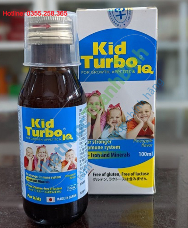 Kid Turbo IQ hỗ trợ bé ăn ngon hấp thu tốt và tăng cường trí não
