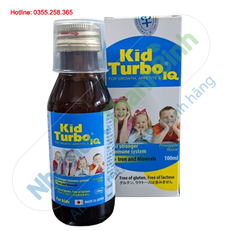 Kid Turbo IQ giúp bé tăng cường hấp thu dưỡng chất