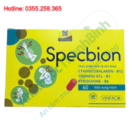 Specbion Bổ sung Vitamin B1, B6, B12 hỗ trợ giảm đau dây thần kinh ngoại biên