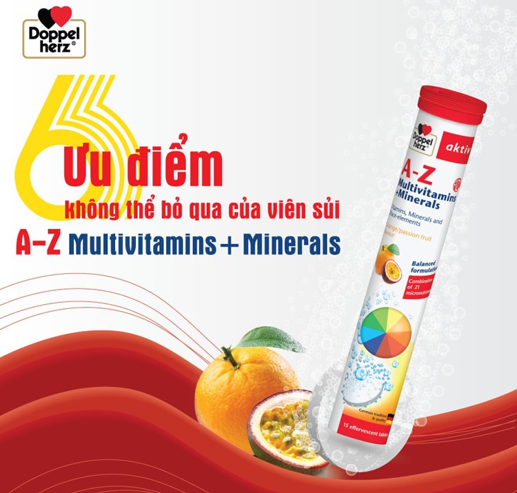 Viên sủi A-Z nổi bật với nhiều ưu điểm vượt trội