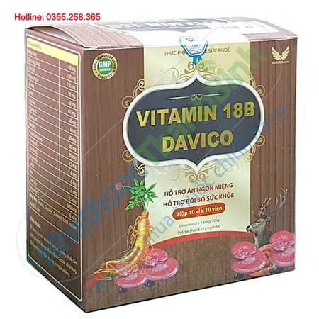 Vitamin 18B Davico bổ sung 18 vitamin hỗ trợ tăng đề kháng