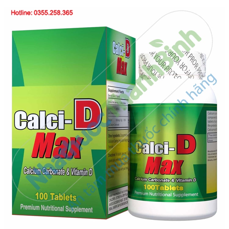 Viên uống Calci DMax bổ sung canxi và vitamin D3 giúp xương chắc khỏe